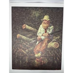 Bill Koelpin Reflections - Hunter 1976 signed and numbered - art print original